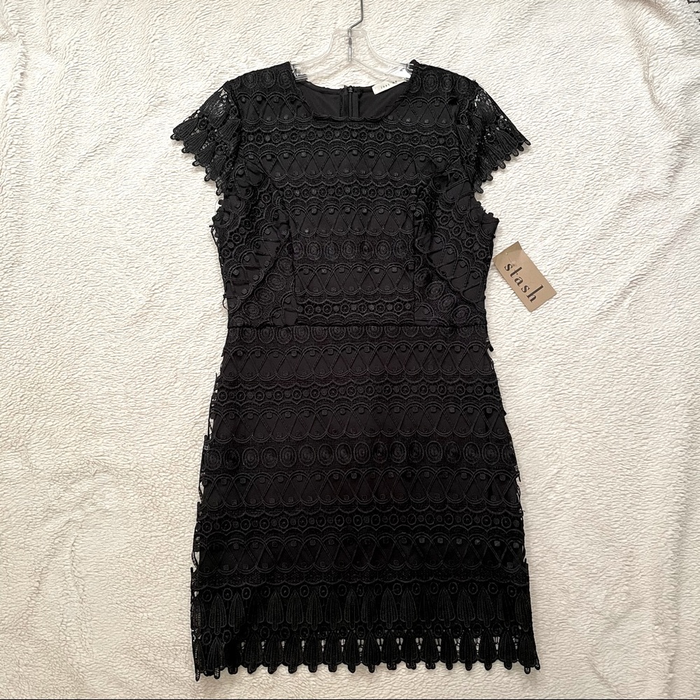 Just Me Black Lace Dress - NWT